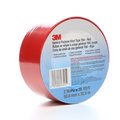 3M Vinyl Tape, 5.0 Mil, 2"x36 yds, Red, PK24 T967764R